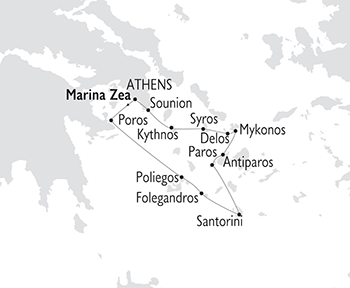 Jewels of The Cyclades Map